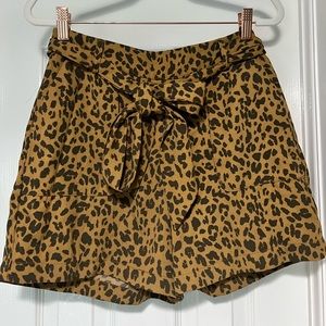 Target Leopard High Waisted Shorts with pockets in the front and back